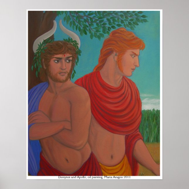 Poster Dionysus e Apollo (Frente)