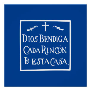 Pôster Dios bendiga cada rincon