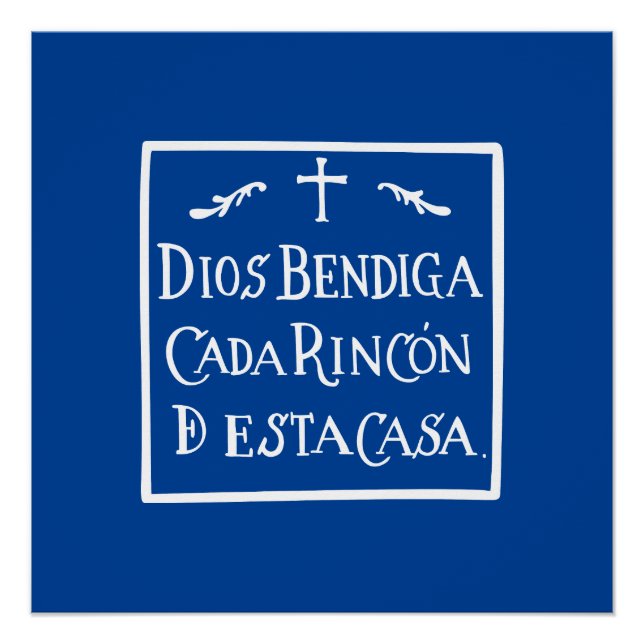 Pôster Dios bendiga cada rincon (Frente)