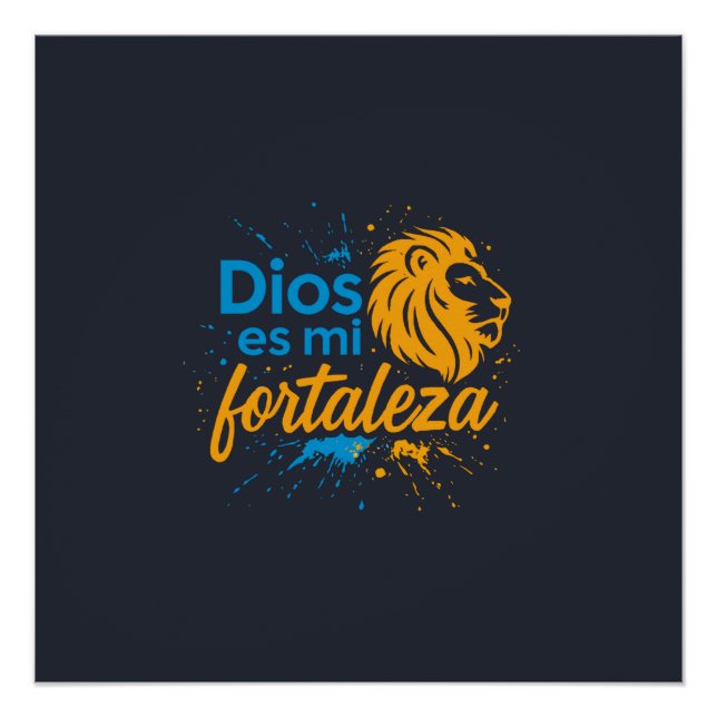 Pôster Dios es mi fortaleza  (Frente)