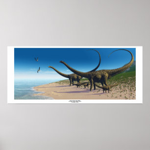 Pôster Diplodocus Herd Print