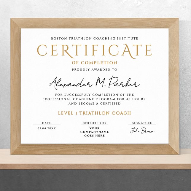 Poster Diploma Clássico Mínimo Simples de Formando Branco (Criador carregado)