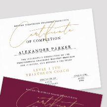 Diploma de Prêmio Dourado de Certificado Preto Sim