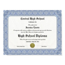 Diploma Keepsake for High School Graduation