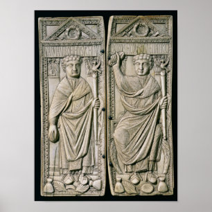 Poster Diptych do cônsul de Boethius no ANÚNCIO 487