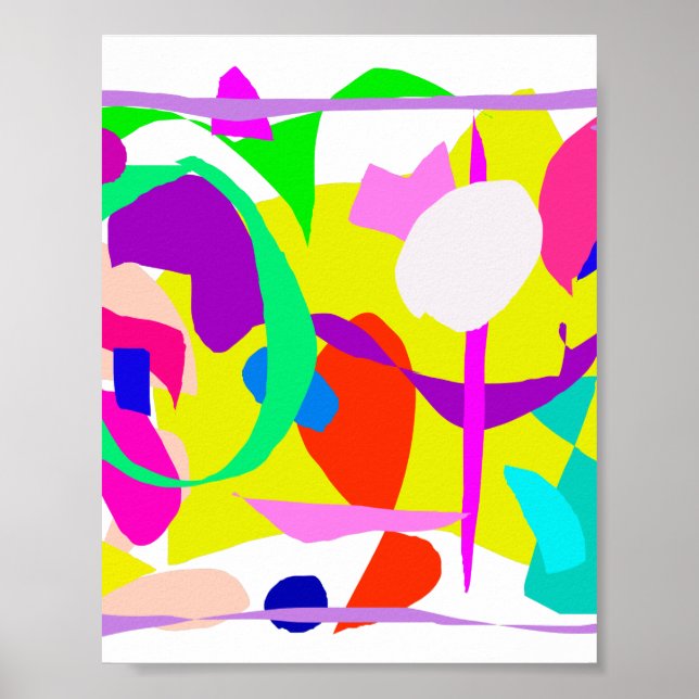 Poster Direções Alphabet Sense Fence Avocado Paint (Frente)