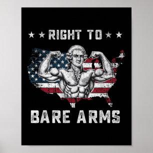 Poster Direito De Barejar Armas Bandeira Para Nós 4 De Ju
