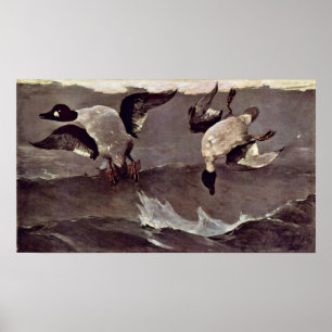Pôster Direito e esquerdo por Winslow Homer