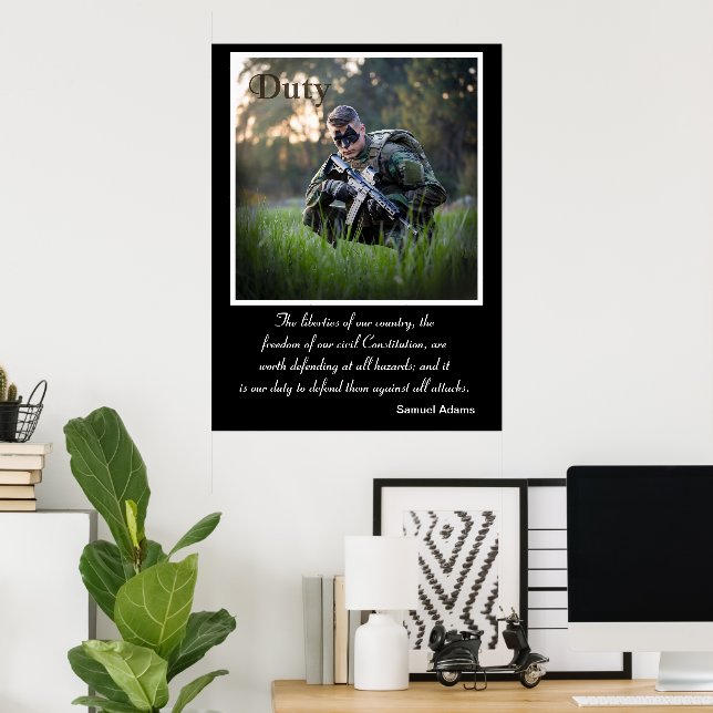 Poster Direito: Preparado para Desconhecido (Escritório em casa)