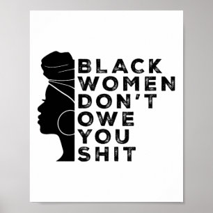 Poster Direitos das Mulheres Feministas Negras Mulheres N
