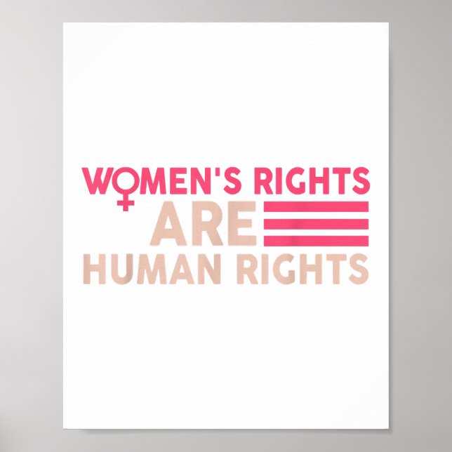 Poster Direitos das mulheres são direitos humanos (Frente)