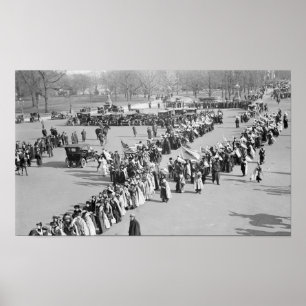 Poster Direitos de voto março de 1916