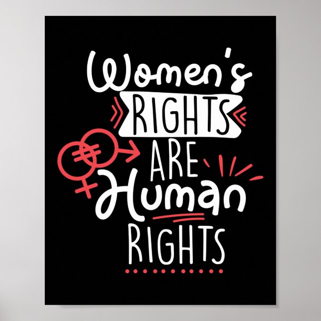 Poster Direitos feministas são direitos humanos (Frente)