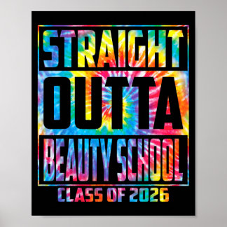 Poster Direto da escola de beleza formatura engraçada 202