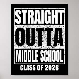Poster Direto da Escola de Ensino Médio da Turma de 2026 