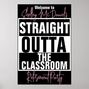 Poster Direto da Sala de Aula Festa de Aposentadoria