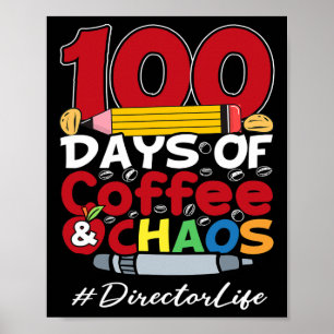 Poster Diretor 100 Dias de Café e Caos 100 Dia de