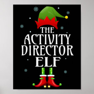 Poster Diretor de Atividade Elf Xmas Funny Family Match C