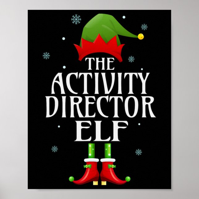 Poster Diretor de Atividade Elf Xmas Funny Family Match C (Frente)