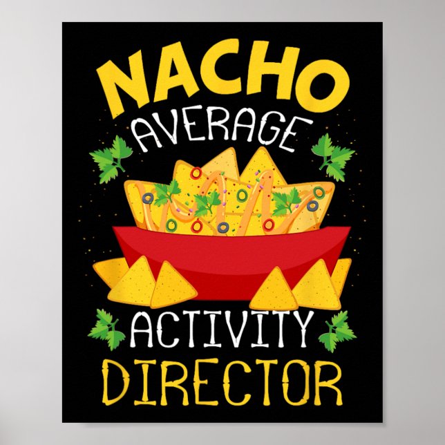 Poster Diretor de Atividade Média Nacho Diretor Cinco De (Frente)