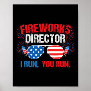 Poster Diretor de Fogos de Artifício Eu Corro. Você Corre
