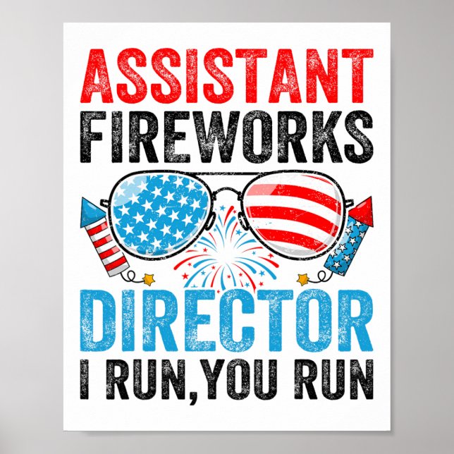 Poster Diretor de Fogos de Artifício Istantâneo Engraçado (Frente)