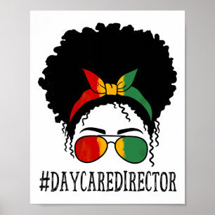Poster Diretora de creche Mulheres africanas Coque Desarr