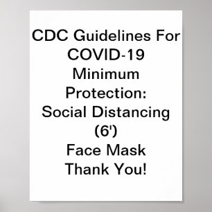 Poster Diretrizes CDC Para A COVID-19