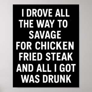 Poster Dirigi até Savage por frango frito
