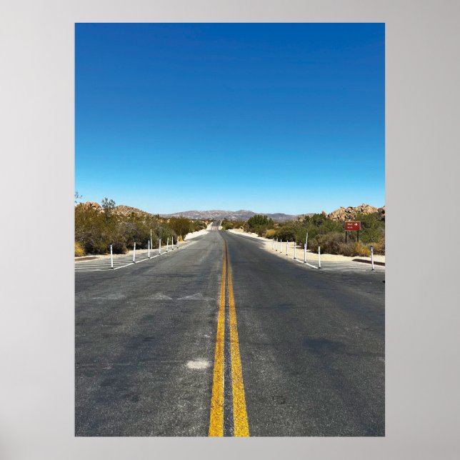 Poster "Dirigindo pela Árvore Joshua." (Frente)