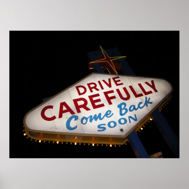 Pôster Dirija com cuidado (Frente)