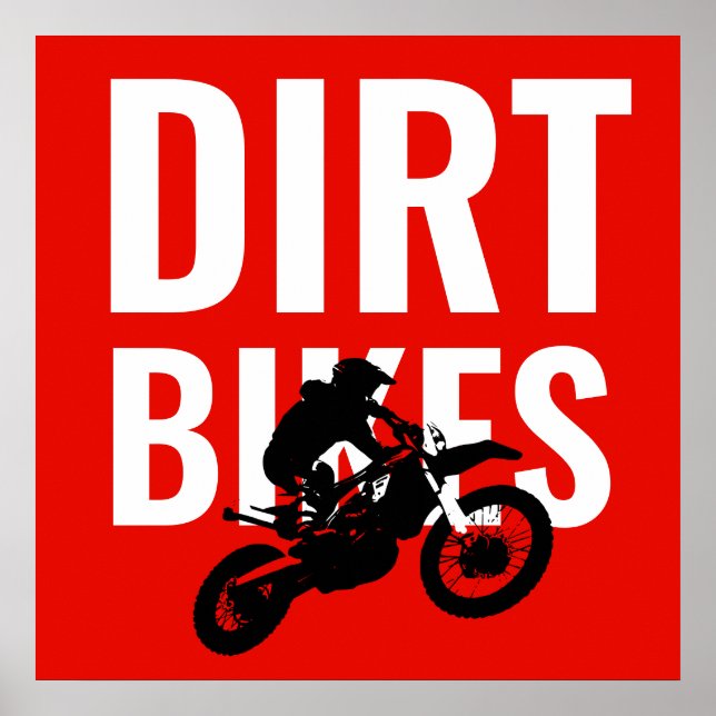 Poster Dirt Bikes Motocross Pop Art (Frente)