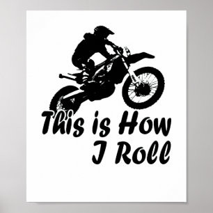 Poster Dirtbike, é assim que eu faço o Biker de Dirt