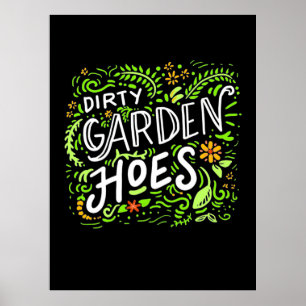 Poster Dirty Garden Hoes