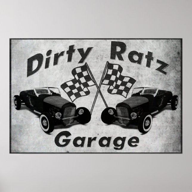 Pôster Dirty Ratz Garage (Frente)