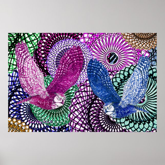 Poster Discerning Owls (Frente)