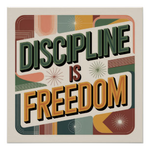 Pôster Disciplina É Liberdade