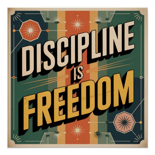Pôster Disciplina É Liberdade (Frente)