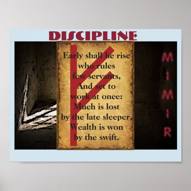 Poster Disciplina Havamal (Frente)