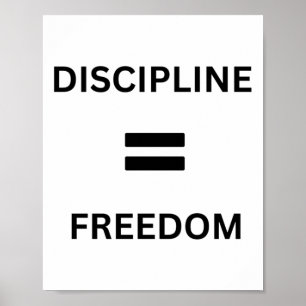 Poster Disciplina = Liberdade - A Chave Para O Sucesso Do