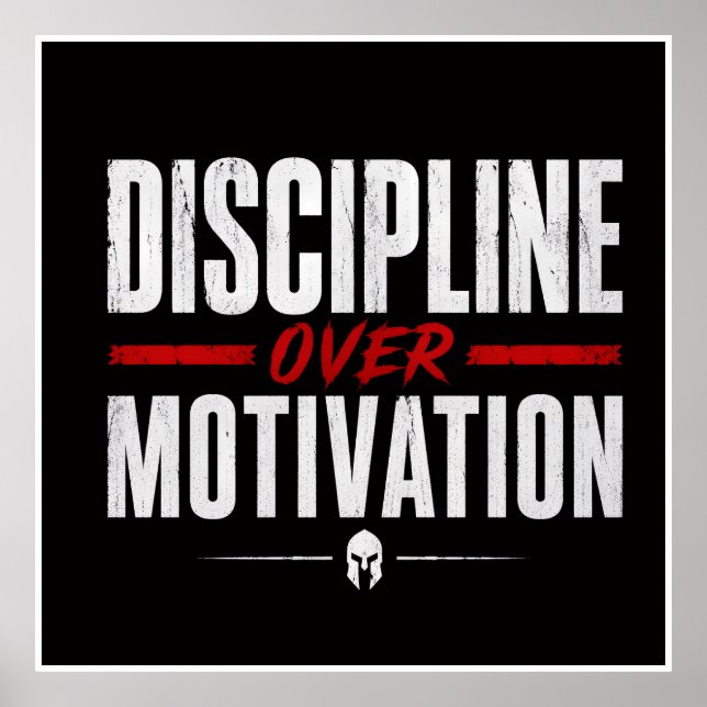 Poster Disciplina sobre motivação (Frente)