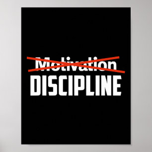 Poster Disciplina Sobre Motivação Sigma Grindset Resiste