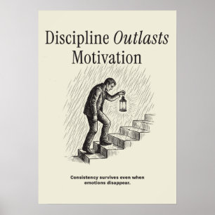 Poster Disciplina Supera a Motivação