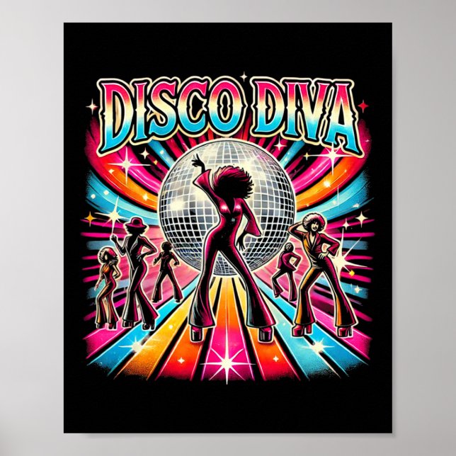 Poster Disco Ball Disco Diva Queen (Frente)
