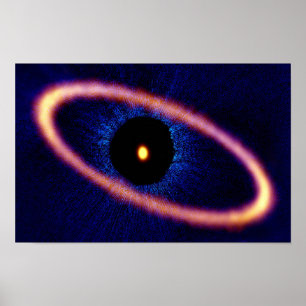 Poster Disco de Detritos do Sistema Estelar de Fomalhaut