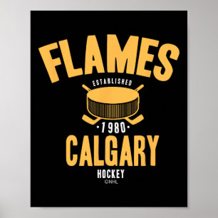 Poster Disco de hóquei Calgary Flames Licenciado Oficialm