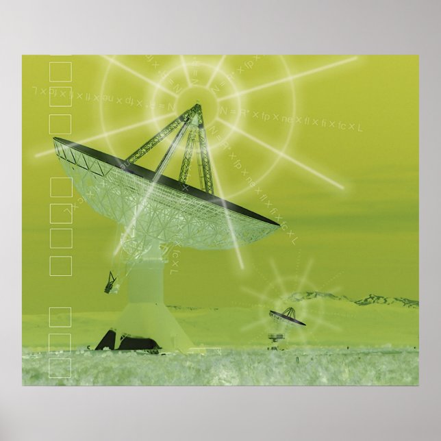 Pôster Disco de Satélite (Frente)