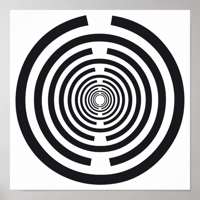 Poster Disco de vitalidade Lakhovsky, antena MWO Tesla, e (Frente)