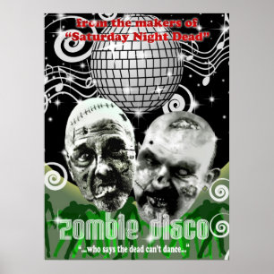 Pôster disco do zombi