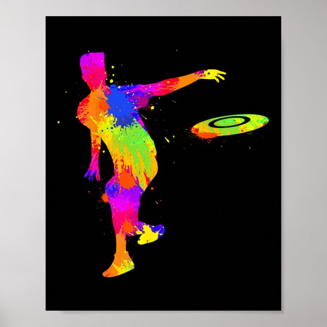 Poster Disco Golf Frisbee Men Meninos (Frente)